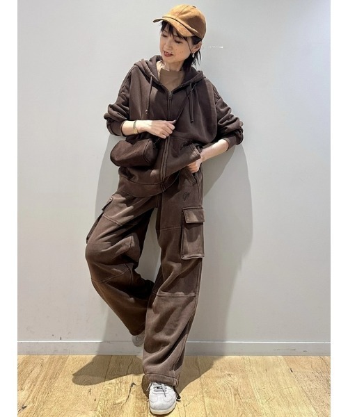 セール】ヴィンテージソフト オーバーサイズ クロップド ジップアップ