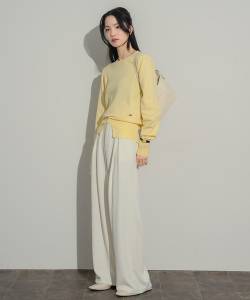 NEUNA（ヌナ）の「センタースリットニットプルオーバー（ニット/セーター・レディース・グレー/ブラック/アイボリー/レッド・FREE）」の14枚目の写真