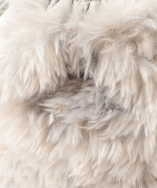 B:MING by BEAMS（ビーミングバイビームス）の「フェイク ファー チェーン バッグ（ショルダーバッグ・レディース・ライトグレー/ブラウン系その他・ONE SIZE）」の8枚目の写真