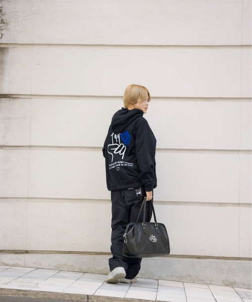 kaoyorinakami（カオヨリナカミ）の「peace hoodie / ピースフーディ（パーカー・メンズ・ネイビー/グレー/ブラック・SMALL/MEDIUM/LARGE/X-LARGE）」の14枚目の写真