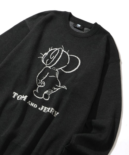 Tom&Jerry(トムアンドジェリー)の「【Tom & Jerry/トム & ジェリー】アートワークデザイン ジャガードニット セーター(ニット/セーター・メンズ・オフホワイト/アイボリー/ネイビー/スミクロ・M/LL/L)」の17枚目の写真