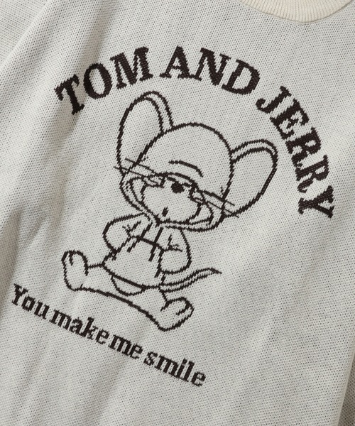 Tom&Jerry(トムアンドジェリー)の「【Tom & Jerry/トム & ジェリー】アートワークデザイン ジャガードニット セーター(ニット/セーター・メンズ・オフホワイト/アイボリー/ネイビー/スミクロ・M/LL/L)」の22枚目の写真