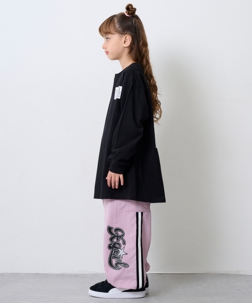 X-girl Stages(エックスガールステージス)の「【TBSドラマ フェイクマミー 着用アイテム】カーゴポケットラインパンツ(カーゴパンツ・キッズ・ピンク/ブラック/アイボリー・130cm/120cm/140cm/100cm/110cm)」の16枚目の写真