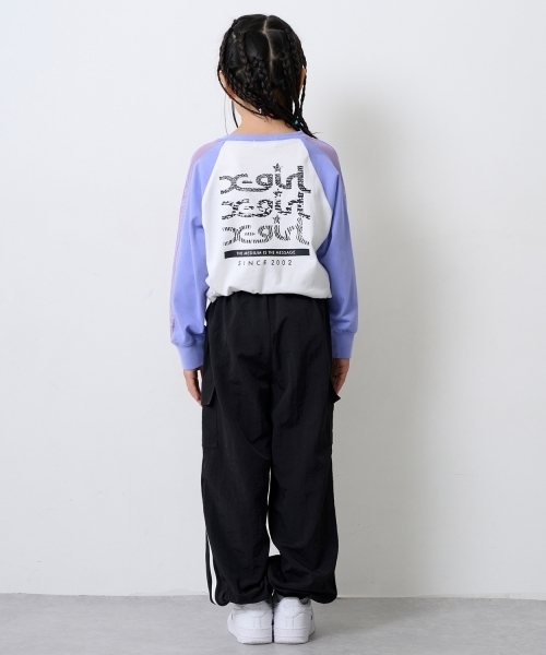 X-girl Stages(エックスガールステージス)の「【TBSドラマ フェイクマミー 着用アイテム】カーゴポケットラインパンツ(カーゴパンツ・キッズ・ピンク/ブラック/アイボリー・130cm/120cm/140cm/100cm/110cm)」の20枚目の写真