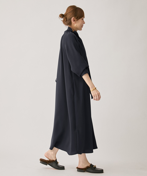 VERMEIL par iena（ヴェルメイユパーイエナ）の「NEW 2WAY ボウタイワンピース（ワンピース・レディース・ブラウン/ネイビー・FREE）」の10枚目の写真