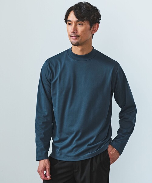 WEB限定】JUST fit デイリーモック 長袖 Tシャツ -吸水速乾・抗菌-（T