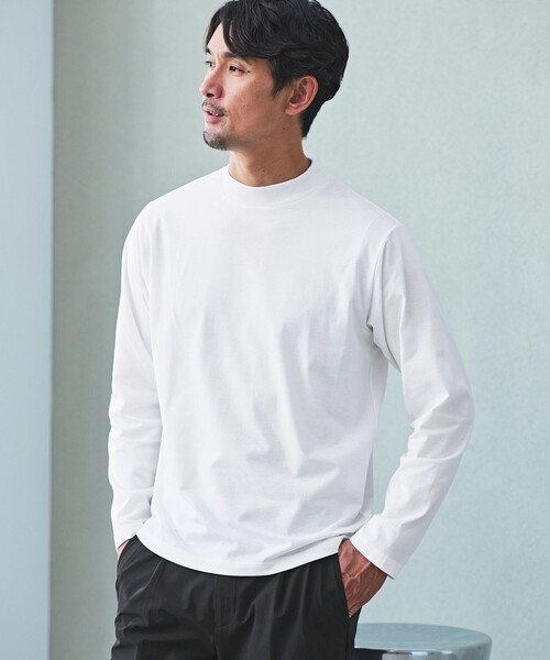セール】【WEB限定】JUST fit デイリーモック 長袖 Tシャツ -吸水速乾