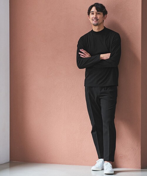 WEB限定】JUST fit デイリーモック 長袖 Tシャツ -吸水速乾・抗菌-（T