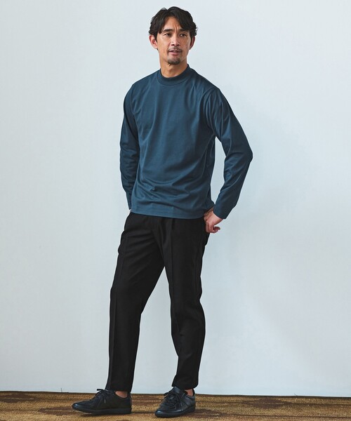 WEB限定】JUST fit デイリーモック 長袖 Tシャツ -吸水速乾・抗菌-（T