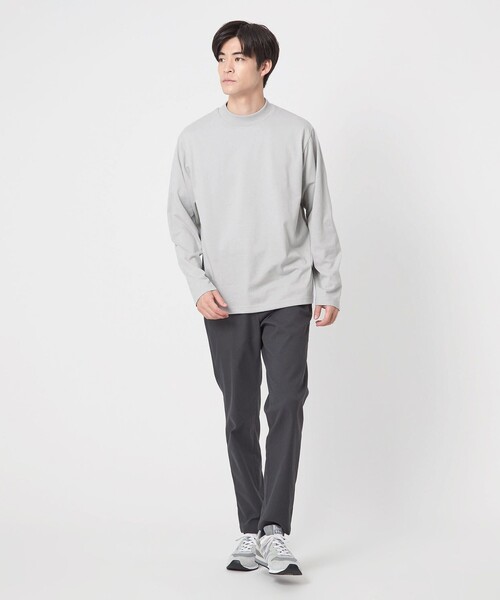 WEB限定】JUST fit デイリーモック 長袖 Tシャツ -吸水速乾・抗菌-（T