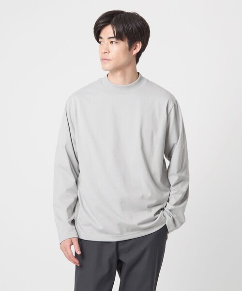 WEB限定】JUST fit デイリーモック 長袖 Tシャツ -吸水速乾・抗菌-（T