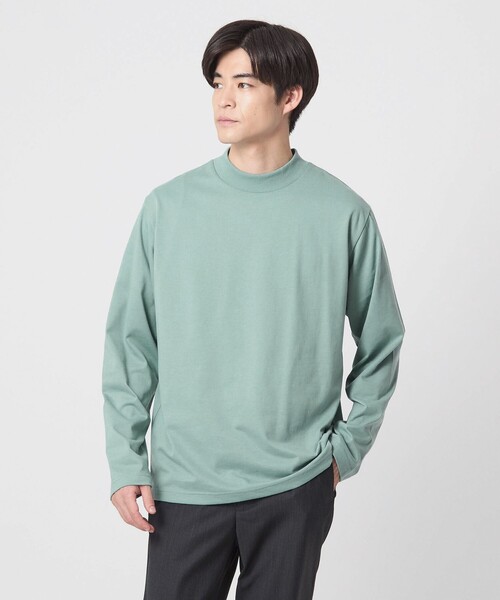 WEB限定】JUST fit デイリーモック 長袖 Tシャツ -吸水速乾・抗菌-（T