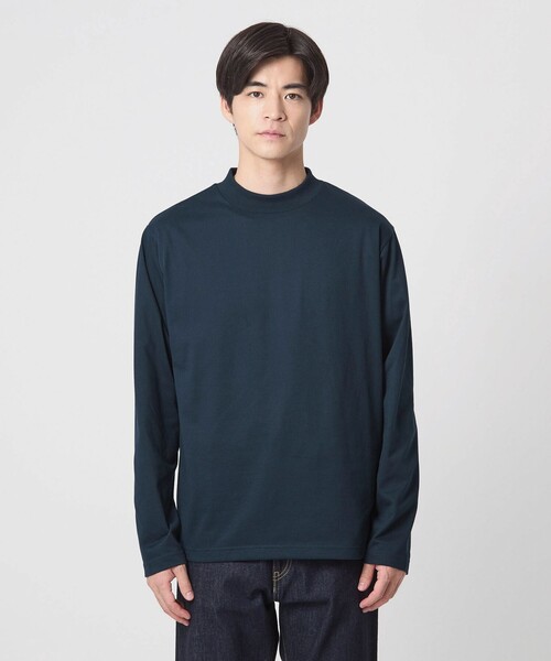 WEB限定】JUST fit デイリーモック 長袖 Tシャツ -吸水速乾・抗菌-（T