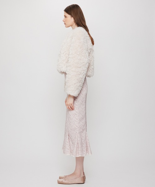 DEICY（デイシー）の「Variation エコファーショートコート（その他アウター・レディース・ピンク/アイボリー/ベージュ・FREE）」の6枚目の写真