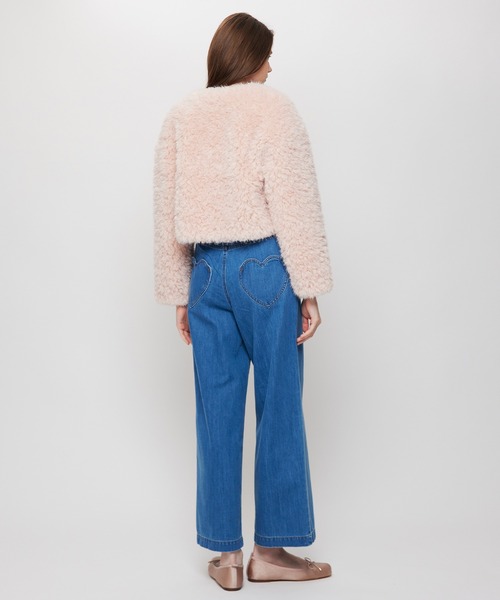 DEICY（デイシー）の「Variation エコファーショートコート（その他アウター・レディース・ピンク/アイボリー/ベージュ・FREE）」の16枚目の写真