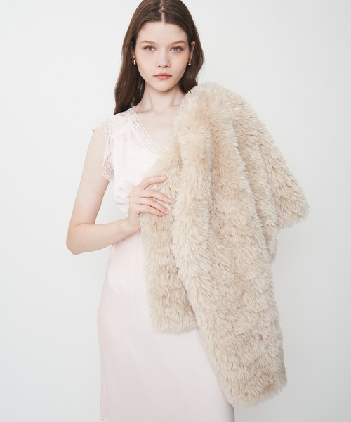 DEICY（デイシー）の「Variation エコファーショートコート（その他アウター・レディース・ピンク/アイボリー/ベージュ・FREE）」の19枚目の写真