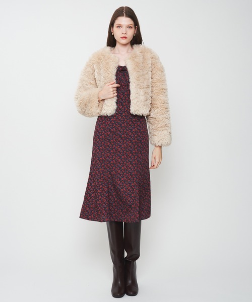 DEICY（デイシー）の「Variation エコファーショートコート（その他アウター・レディース・ピンク/アイボリー/ベージュ・FREE）」の8枚目の写真