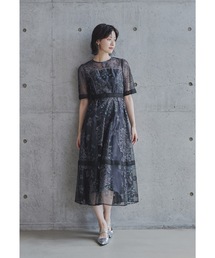 オリジナルペイズリーパターンドレス 刺繍レース 結婚式 パーティー