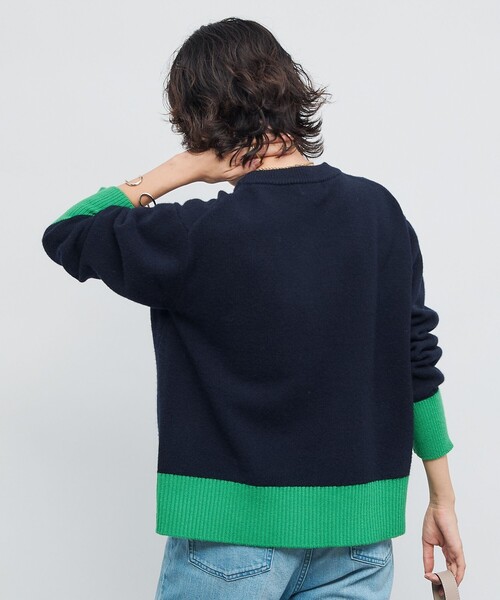 NOLLEY’S（ノーリーズ）の「5Gノアリスクルーネックプルオーバーニット（ニット/セーター・レディース・オフホワイト/イエロー/グレー系その他/ブルー系その他7/ブラウン・38）」の12枚目の写真