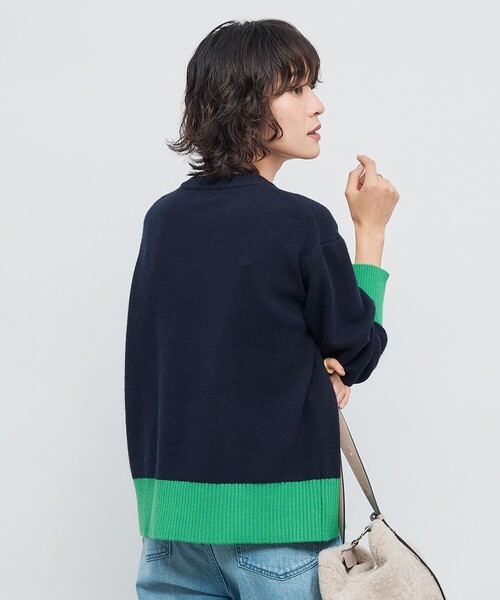 NOLLEY’S（ノーリーズ）の「5Gノアリスクルーネックプルオーバーニット（ニット/セーター・レディース・オフホワイト/イエロー/グレー系その他/ブルー系その他7/ブラウン・38）」の13枚目の写真