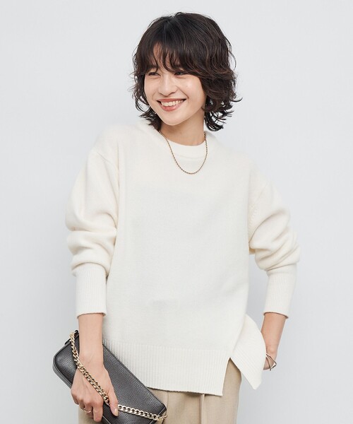 NOLLEY’S（ノーリーズ）の「5Gノアリスクルーネックプルオーバーニット（ニット/セーター・レディース・オフホワイト/イエロー/グレー系その他/ブルー系その他7/ブラウン・38）」の18枚目の写真