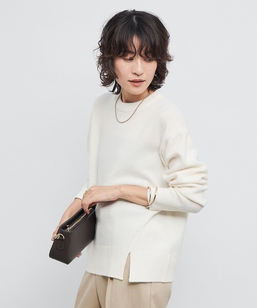 NOLLEY’S（ノーリーズ）の「5Gノアリスクルーネックプルオーバーニット（ニット/セーター・レディース・オフホワイト/イエロー/グレー系その他/ブルー系その他7/ブラウン・38）」の19枚目の写真