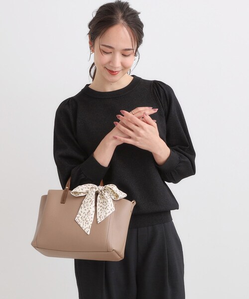 SHOO・LA・RUE（シューラルー）の「リング付帽スカーフ（バンダナ/スカーフ・レディース・アイボリー系/レッド系4/ベージュ系2/ブラック系2/ブルー系その他3/ベージュ系1/ベージュ系/パープル系5・00）」の14枚目の写真