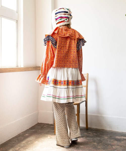 チャイハネ（チャイハネ）の「【チャイハネ】カラロマブーツカットパンツ（その他パンツ・レディース・ブラウン/グリーン/ピンク・FREE）」の9枚目の写真