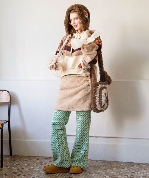 チャイハネ（チャイハネ）の「【チャイハネ】カラロマブーツカットパンツ（その他パンツ・レディース・ブラウン/グリーン/ピンク・FREE）」の11枚目の写真