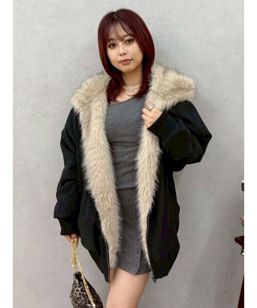 セール】リバーシブルオーバーサイズフードブルゾン（ブルゾン