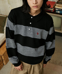 U.S. POLO ASSN.（ユーエスポロアッスン）の「U.S. POLO ASSN./ユーエスポロアッスン 別注 SWEAT LIKE KNIT POLO/スウェットライクニットポロシャツ(限定展開)（ニット/セーター）」