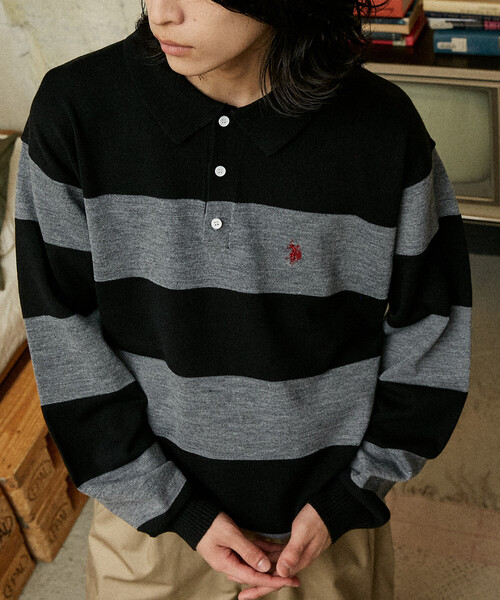 セール】U.S. POLO ASSN./ユーエスポロアッスン 別注 SWEAT LIKE KNIT