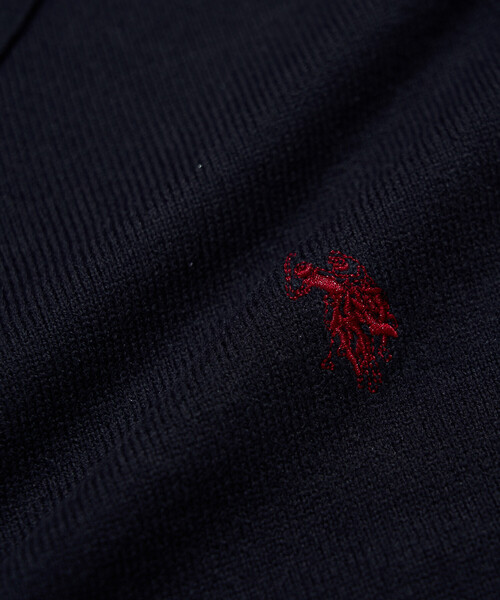 U.S. POLO ASSN.（ユーエスポロアッスン）の「U.S. POLO ASSN./ユーエスポロアッスン 別注 SWEAT LIKE KNIT POLO/スウェットライクニットポロシャツ(限定展開)（ニット/セーター・メンズ・ブルー系その他/ネイビー/ブラック/チャコールグレー/グレー/ブラック系その他・LARGE/MEDIUM/SMALL）」の13枚目の写真