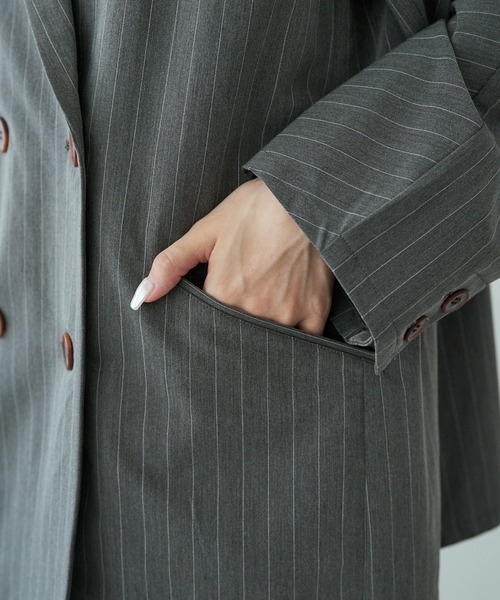 セール】ダブルデザインジャケット（テーラードジャケット）｜PUAL CE