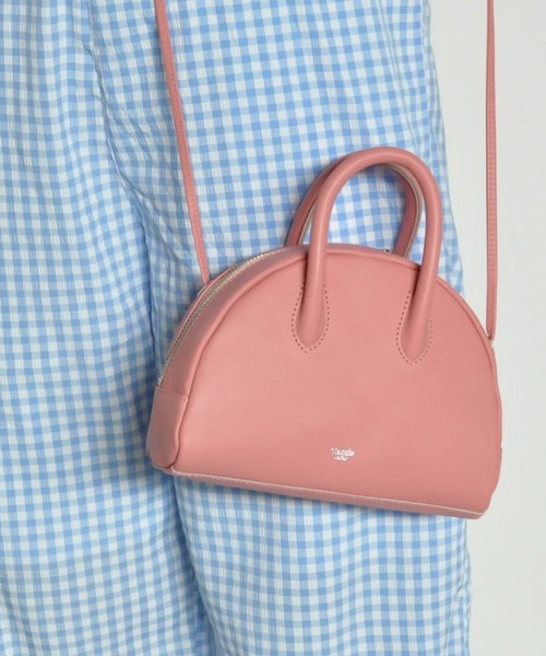 blancle(ブランクレ)の「blancle SMOOTH 2WAY MINI BOSTON(ハンドバッグ・レディース・タン/ピンク/ブラック・FREE)」の2枚目の写真