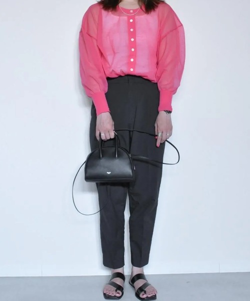 blancle(ブランクレ)の「blancle SMOOTH 2WAY MINI BOSTON(ハンドバッグ・レディース・タン/ピンク/ブラック・FREE)」の8枚目の写真