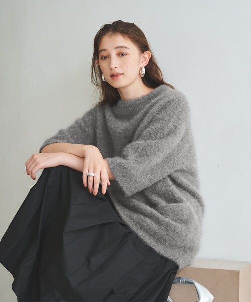 フォックスカシミヤ オーバーミドル プルオーバー（ニット/セーター