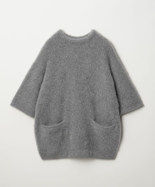 UNITED ARROWS（ユナイテッドアローズ）の「フォックスカシミヤ オーバーミドル プルオーバー（ニット/セーター・レディース・ライム/ブラック/グレー・FREE）」の16枚目の写真