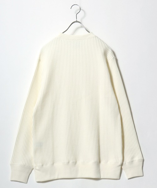 JEMORGAN（ジェーイーモーガン）の「JEMORGAN（ジェーイーモーガン）ヘビーウェイト ビッグワッフルロンT/長袖 無地 ユニセックス（Tシャツ/カットソー・メンズ・マスタード/ブラウン/ブラック/オフホワイト/アッシュグレー/グレー/チャコールグレー・M/L/XL/S）」の17枚目の写真