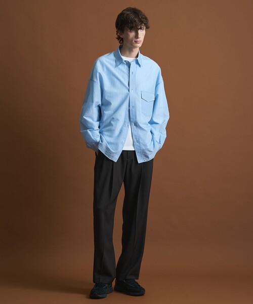 PUBLIC TOKYO（パブリックトウキョウ）の「ベーシックシアーシャツ（シャツ/ブラウス・メンズ・チェック/ストライプ・2/1）」の8枚目の写真