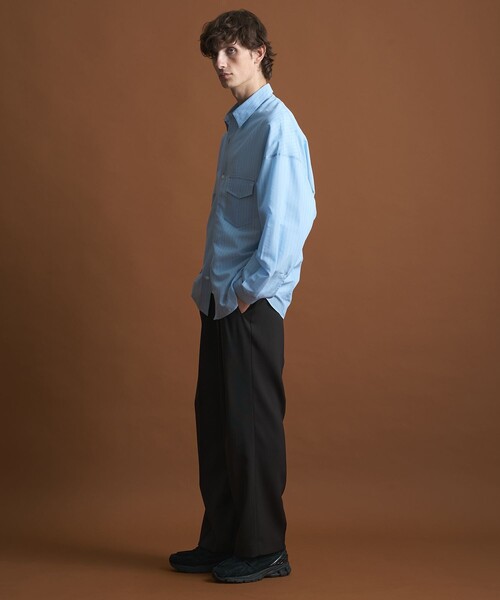 PUBLIC TOKYO（パブリックトウキョウ）の「ベーシックシアーシャツ（シャツ/ブラウス・メンズ・チェック/ストライプ・2/1）」の10枚目の写真