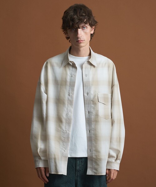 PUBLIC TOKYO（パブリックトウキョウ）の「ベーシックシアーシャツ（シャツ/ブラウス・メンズ・チェック/ストライプ・2/1）」の12枚目の写真