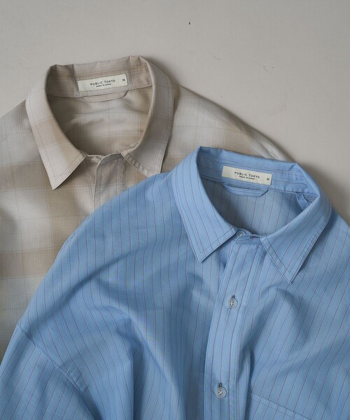 PUBLIC TOKYO（パブリックトウキョウ）の「ベーシックシアーシャツ（シャツ/ブラウス・メンズ・チェック/ストライプ・2/1）」の22枚目の写真