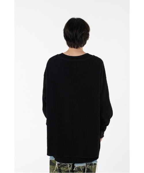 DISCOVERED(ディスカバード)の「SEPARATE WAFFLE CUTSEWN(Tシャツ/カットソー・メンズ・ホワイト/ブラック・SMALL/LARGE)」の16枚目の写真