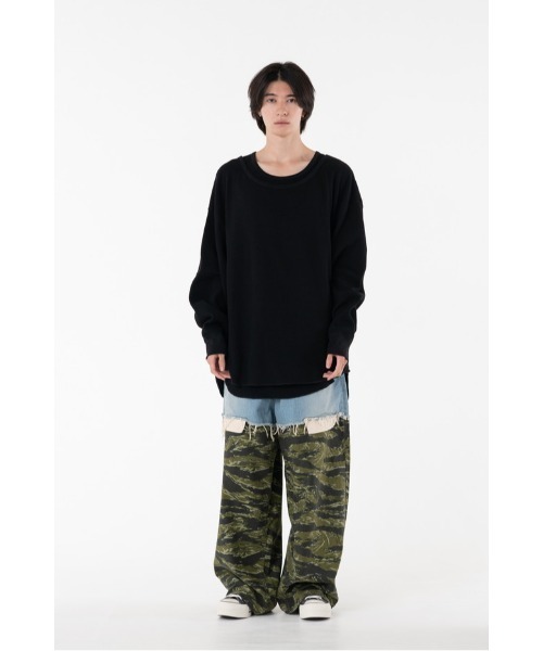 DISCOVERED(ディスカバード)の「SEPARATE WAFFLE CUTSEWN(Tシャツ/カットソー・メンズ・ホワイト/ブラック・SMALL/LARGE)」の14枚目の写真