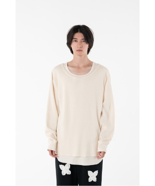 DISCOVERED(ディスカバード)の「SEPARATE WAFFLE CUTSEWN(Tシャツ/カットソー・メンズ・ホワイト/ブラック・SMALL/LARGE)」の10枚目の写真