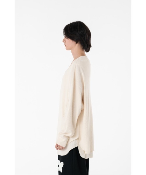 DISCOVERED(ディスカバード)の「SEPARATE WAFFLE CUTSEWN(Tシャツ/カットソー・メンズ・ホワイト/ブラック・SMALL/LARGE)」の9枚目の写真