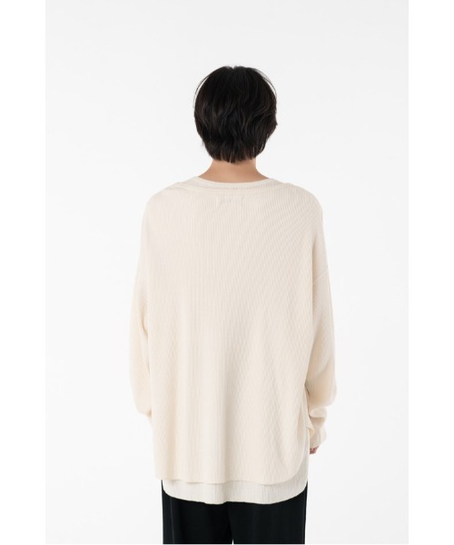 DISCOVERED(ディスカバード)の「SEPARATE WAFFLE CUTSEWN(Tシャツ/カットソー・メンズ・ホワイト/ブラック・SMALL/LARGE)」の8枚目の写真