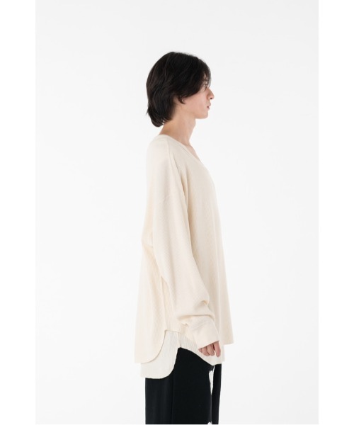 DISCOVERED(ディスカバード)の「SEPARATE WAFFLE CUTSEWN(Tシャツ/カットソー・メンズ・ホワイト/ブラック・SMALL/LARGE)」の7枚目の写真