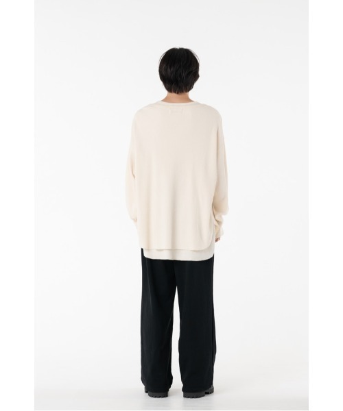 DISCOVERED(ディスカバード)の「SEPARATE WAFFLE CUTSEWN(Tシャツ/カットソー・メンズ・ホワイト/ブラック・SMALL/LARGE)」の4枚目の写真
